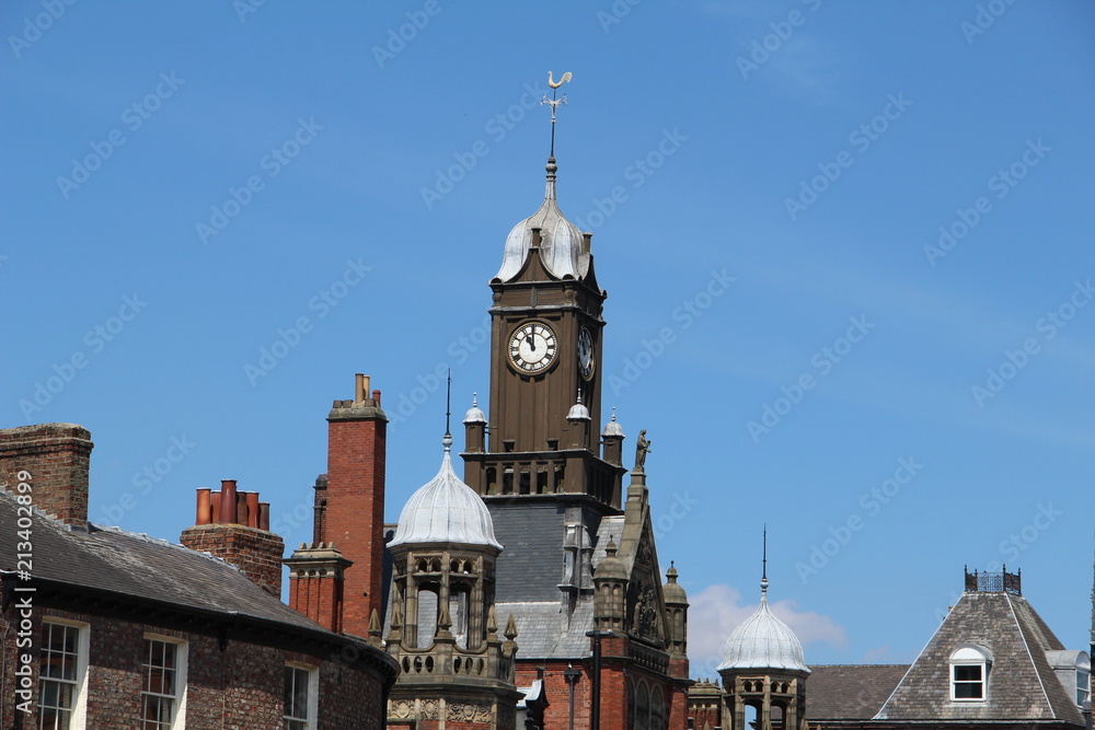 The roof top of York & Selby Magistrates' Court in the City of York England