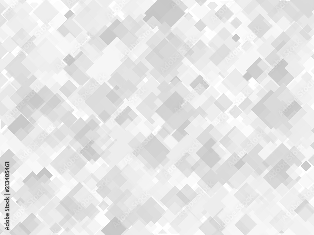 Fototapeta premium Geometric pattern with squares of different scale. Different shades of gray with transparency and overlap. Vector illustration