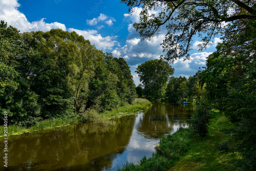 Die Spree bei Neu-Zittau, Blick nach Süden