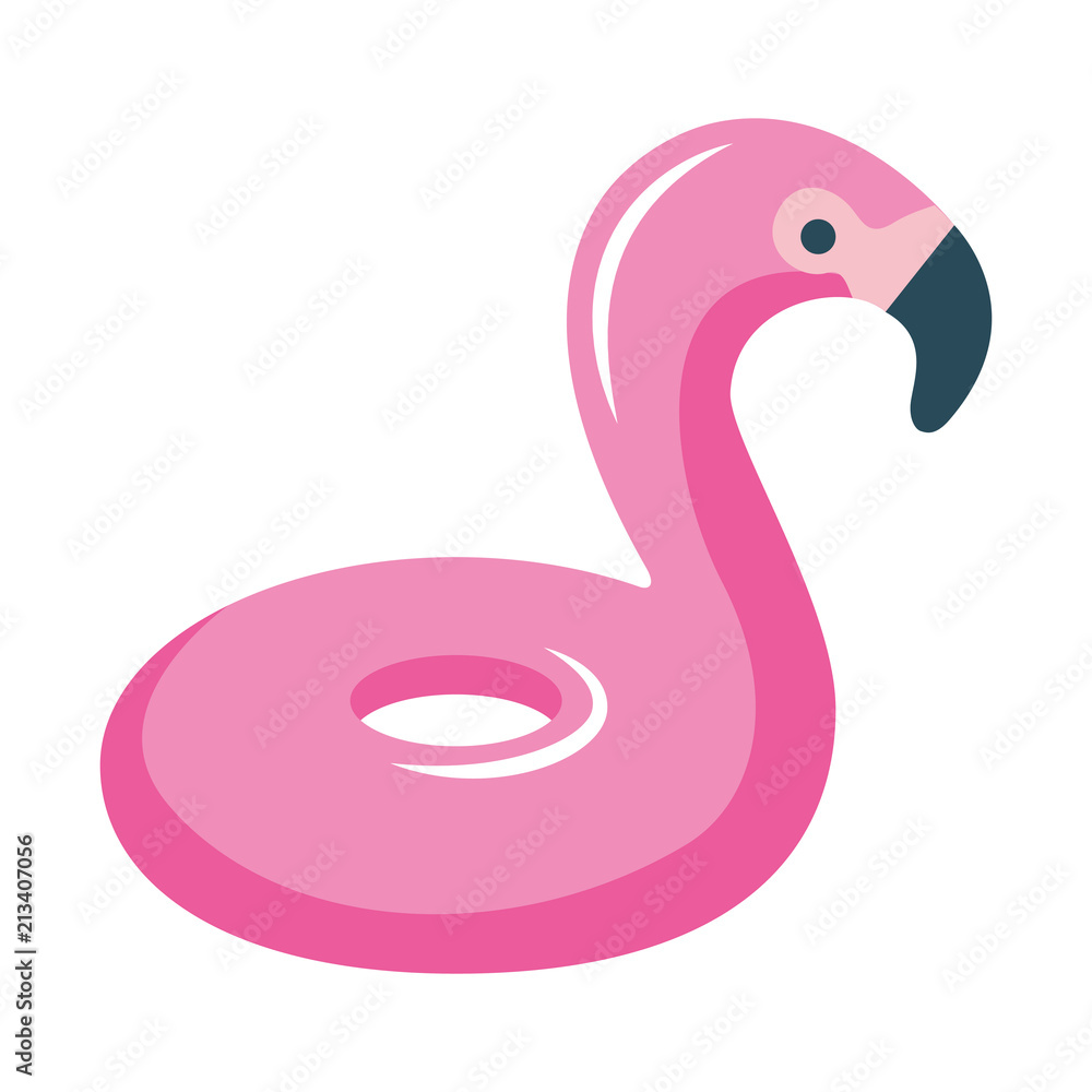 flamingo shaped float isolated icon flamingo shaped float isolated icon