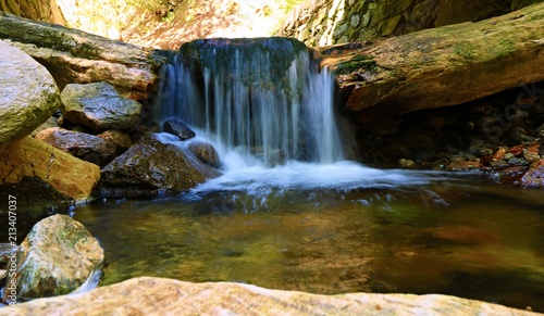 Little waterfall in the forest