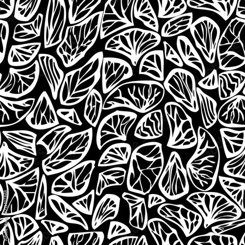 Seamless pattern of the decorative elements