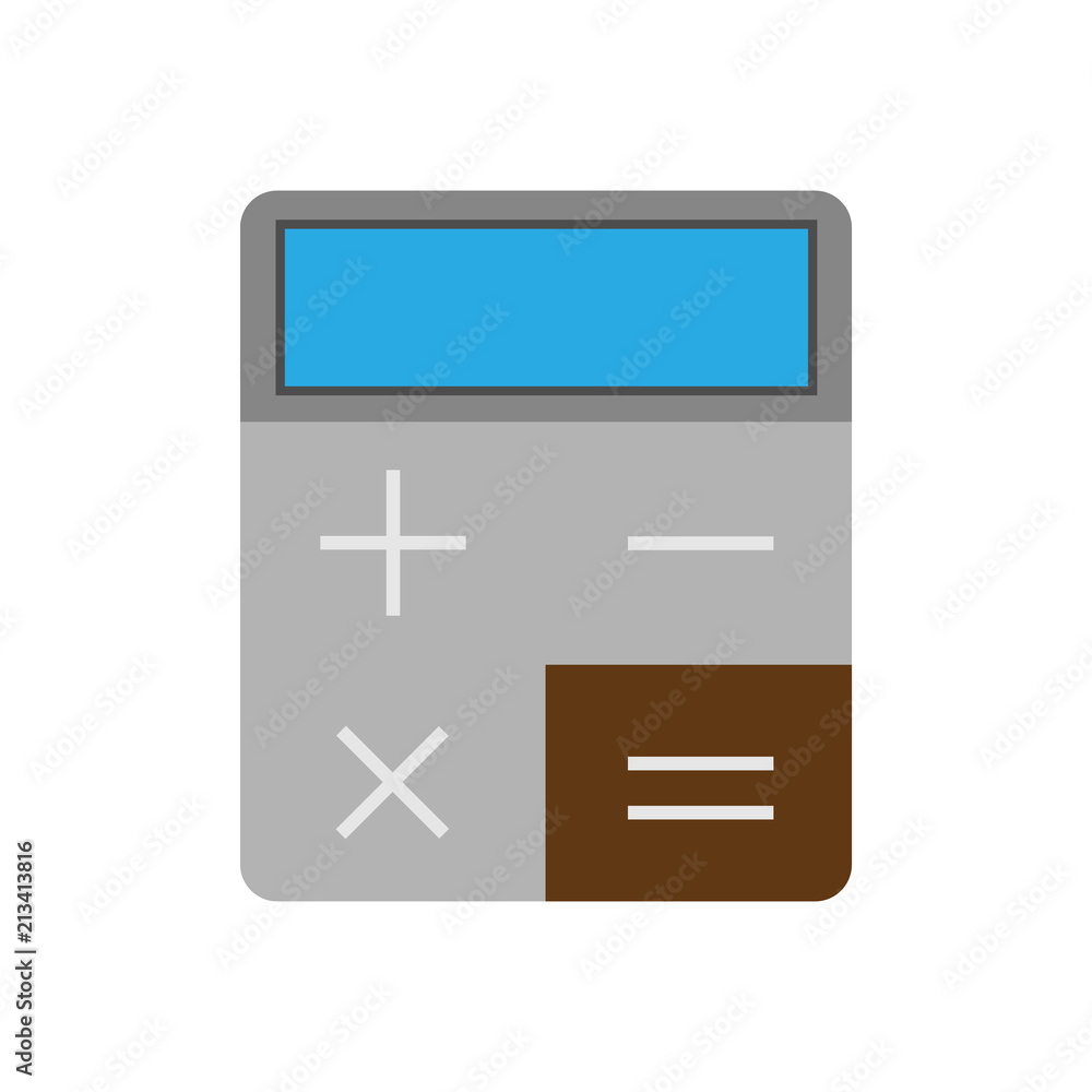 Calculator colour icon, vector Calculator colour icon, vector