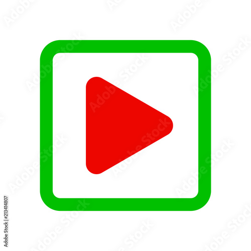 Video Player Button – vector for stock