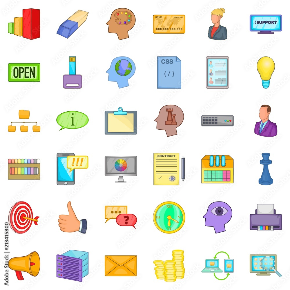 Black friday icons set. Cartoon style of 36 black friday vector icons for web isolated on white background Black friday icons set. Cartoon style of 36 black friday vector icons for web isolated on white background