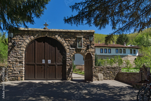 Panoramic view of Medieval Temski monastery St. George, Pirot Region, Republic of Serbia photo