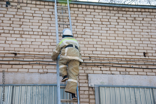 Wallpaper Mural Firefighter in action Torontodigital.ca