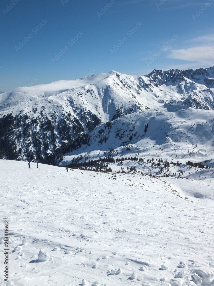 Winter landscape from Todorka peak, Pirin Mountain, Bulgaria