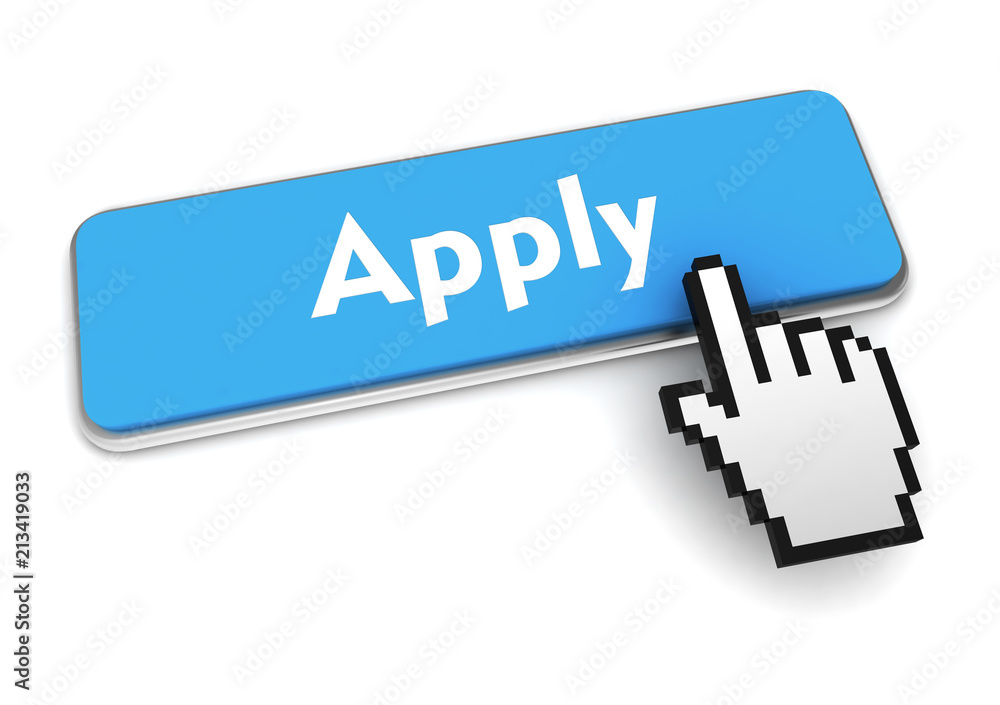 apply button concept 3d illustration apply button concept 3d illustration