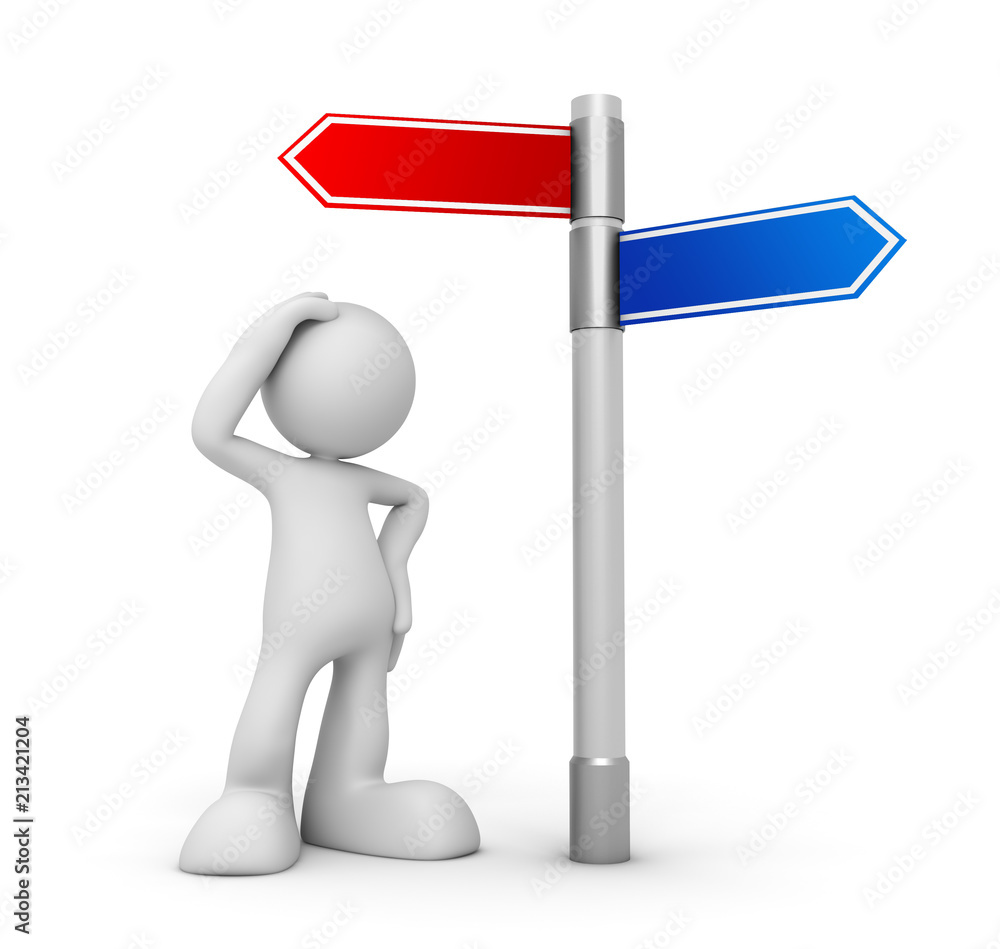 direction choices concept 3d illustration direction choices concept 3d illustration