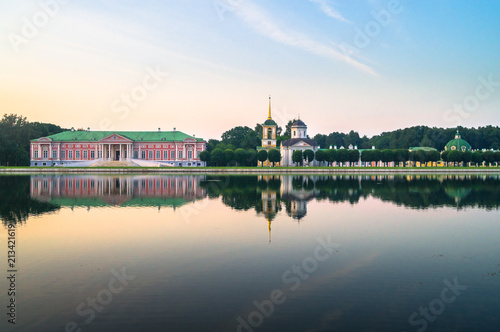 Evening view of the State reserve museum Kuskovo, former summer country estate of the 18th century. Moscow. Russia. © Subcomandantemarcos