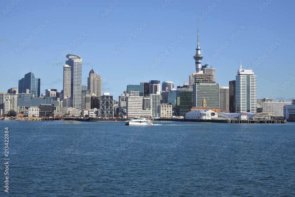 Auckland city skyline Waitemata harbour New Zealand Auckland city skyline Waitemata harbour New Zealand