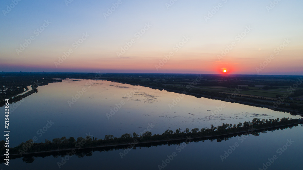 Speichersee Sonnenuntergang