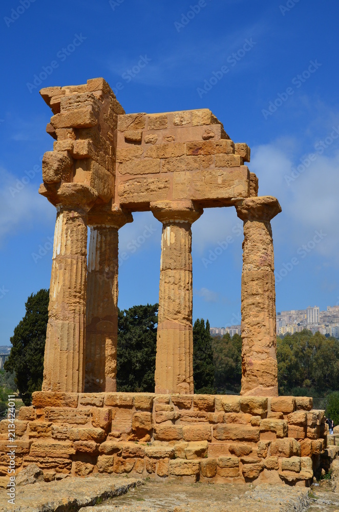 Temple of the Dioscuri, Agrigento, Sicily, Italy