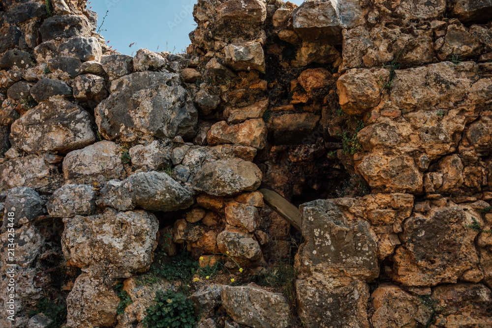 Alanya Kalesi. Brick ancient castle wall. Alanya, Turkey. Wonderful country. Ruins of the fortress of Alanya.Brick wall. Castle in Turkey.