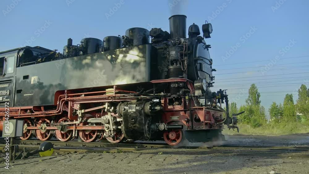 Old Historic Narrow Gauge Railway Steam Locomotive Train Old Historic Narrow Gauge Railway Steam Locomotive Train
