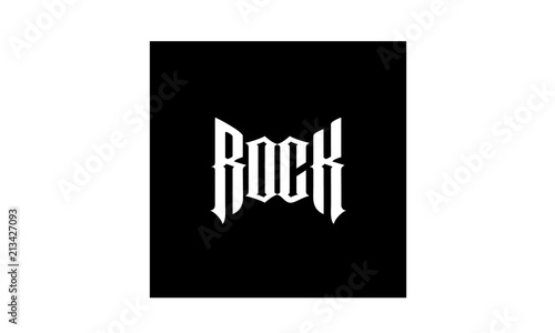 ROCK music typography lettering for metal musician band logo design