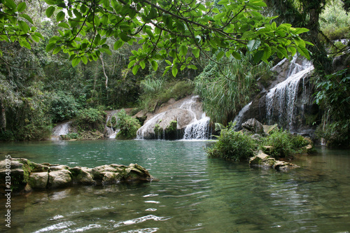 Photography El Nicho Waterfalls near Cienfuegos, Cuba