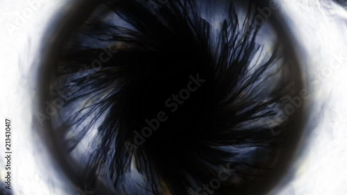 Scary and dark eye ball