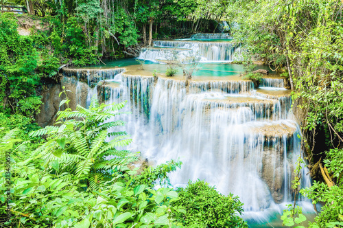 Blue water fall