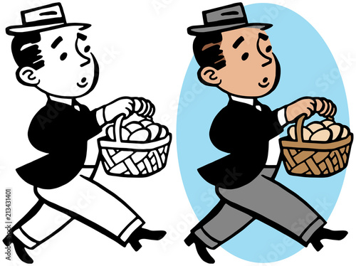 A man puts all of his eggs in one basket.