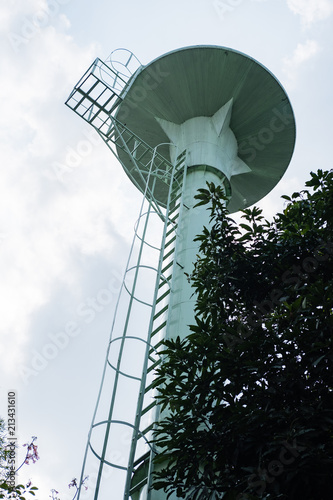 elevated water tank with steel fixed ladders