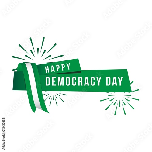 Happy Nigeria Independence Day Vector Template Design
