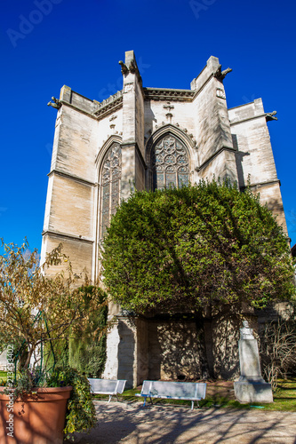 Saint Martial Temple at  the Agricol Perdiguier Square in Avignon France photo