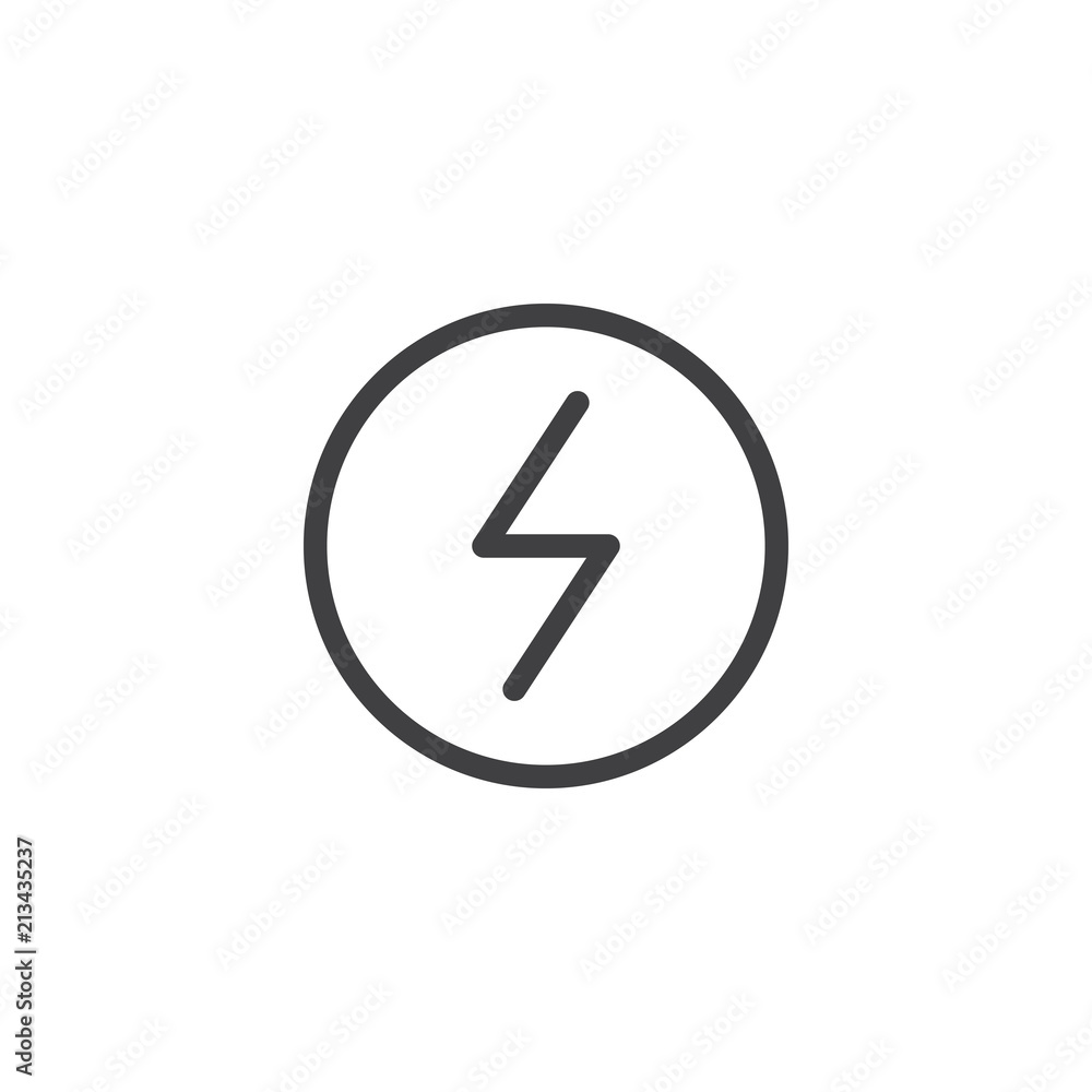 Electricity line icon or logo vector design Electricity line icon or logo vector design