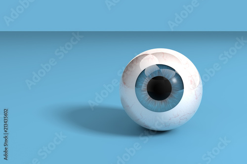 Eyes with blue background