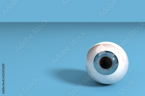 Eyes with blue background