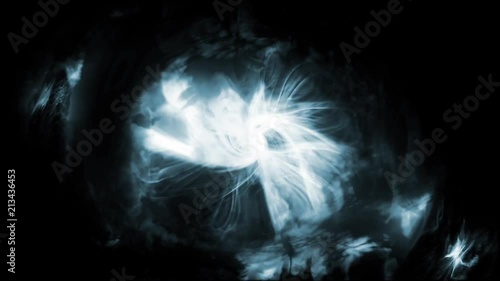 animated plasma effect of a powerful and spiritual element