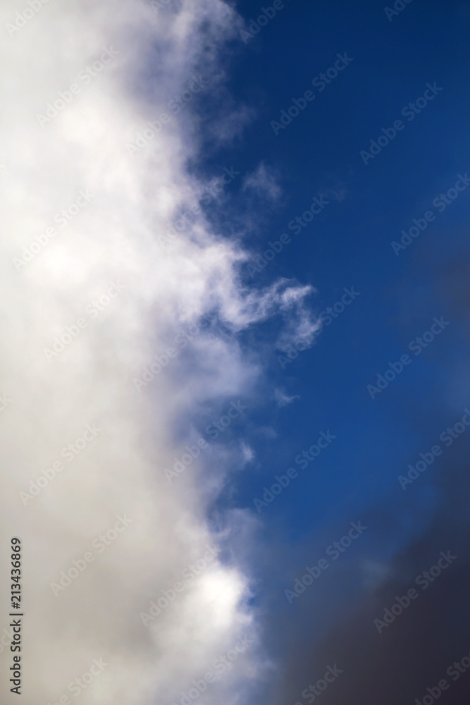 Photo background bright white big clouds