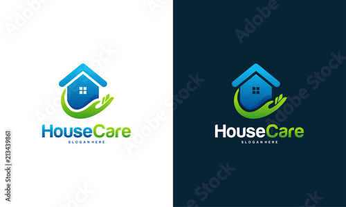 House Care logo designs concept vector