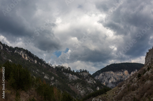 Mountain and dramatic sky