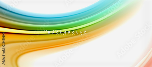 Rainbow fluid colors abstract background twisted liquid design, colorful marble or plastic wavy texture backdrop, multicolored template for business or technology presentation or web brochure cover