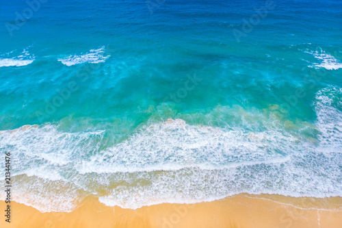 Sea Aerial view, Top view, nature background.sea and beach,Phuket,Thailand.