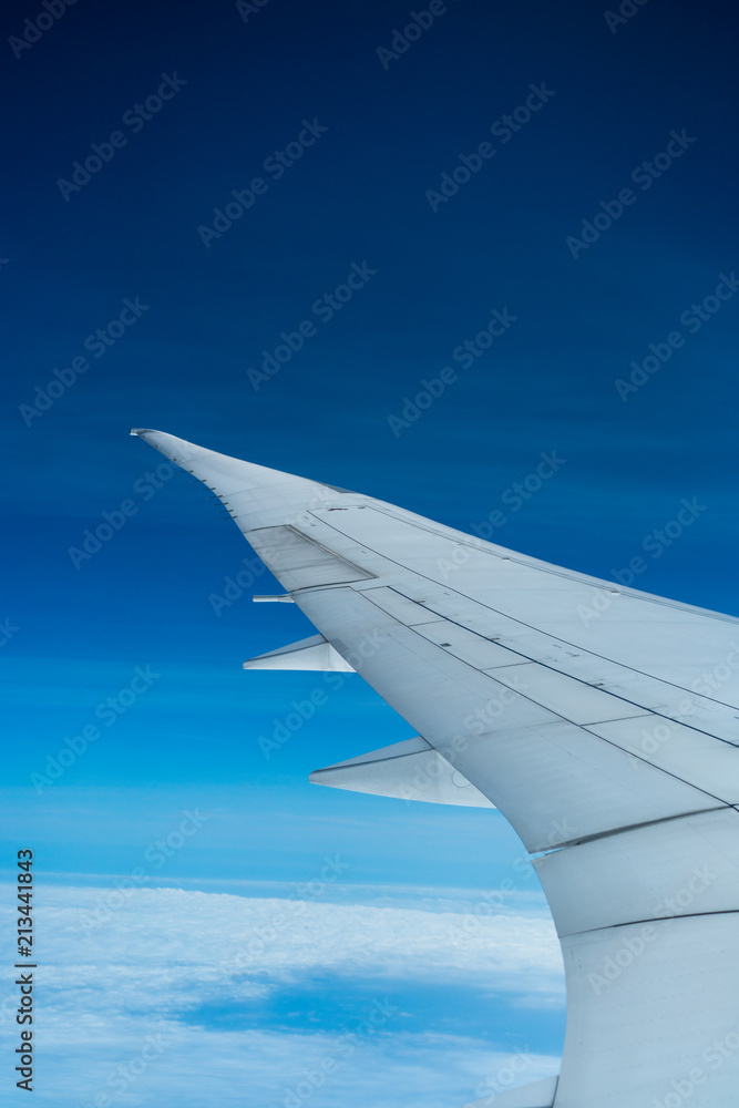 Obraz premium Aircraft Wing Sky Background