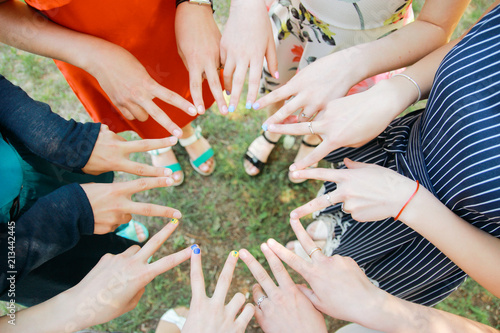 A group of friends make a multi-faceted star