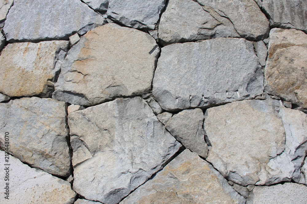 Obraz premium 大きな石を使用した石垣(愛媛県)