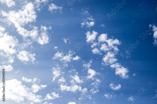 Beautiful blue sky  with clouds.