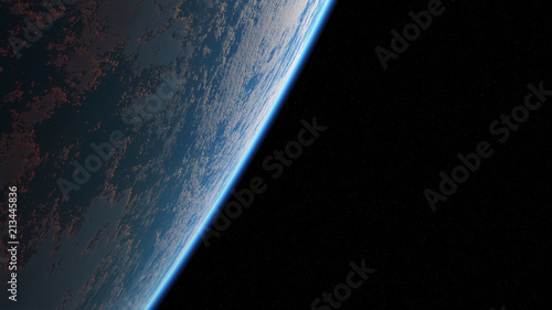 Fototapeta Naklejka Na Ścianę i Meble -  青い地球（ブルーアース）１