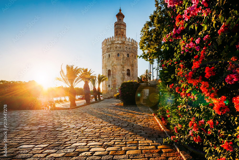 Obraz premium Torre del Oro, Sewilla, Hiszpania