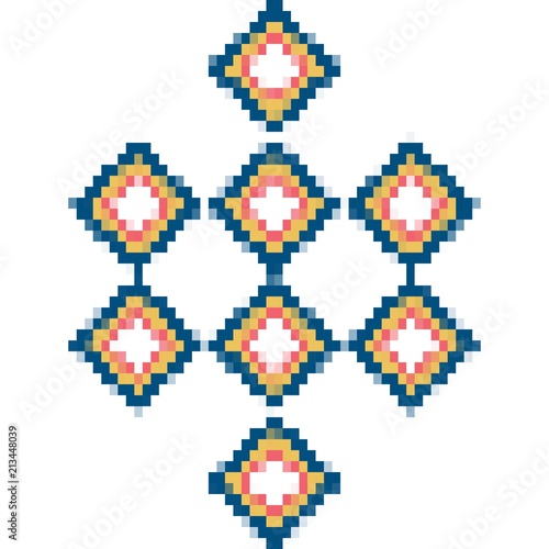 Colorful pixel pattern. Pastel vector illustration EPS10.