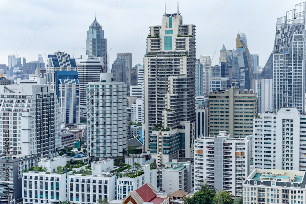 Obraz premium ビル,都会,バンコク,オフィス,マンション,コンド,建物,高層ビル,風景,ビジネス,都市,東京,