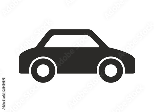Car icon, Monochrome style. isolated on white background