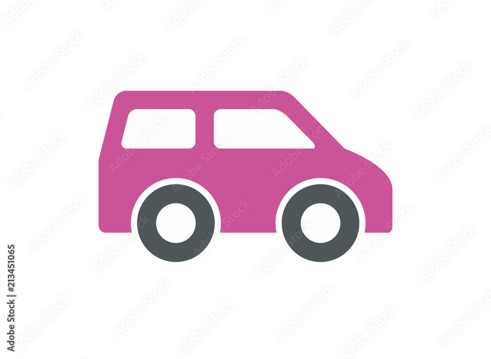 Car icon, Monochrome style. isolated on white background Car icon, Monochrome style. isolated on white background