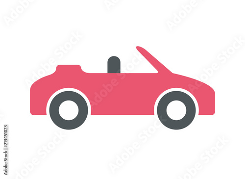 Car icon, Monochrome style. isolated on white background © volyk