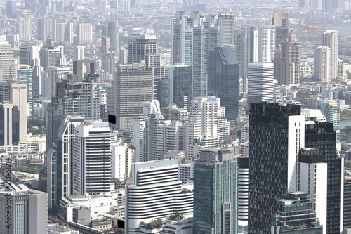 Beautiful modern buildings of Bangkok cityscape