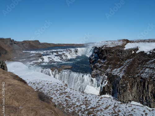 Gullfoss waterfall in Iceland © Keerathi